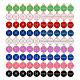 90 Stück 9 Farben Legierung Emaille Anhänger(ENAM-SZ0001-54G)-1