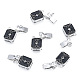 Brass Pave Clear Cubic Zirconia Box Clasps(KK-N233-416P)-2