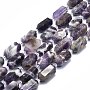 Natural Amethyst Beads Strands, Faceted, Double Terminated Pointed/Bullet, 25~27x13~15x12~13mm, Hole: 1.2mm, about 12~13pcs/strand, 15.35 inch(39cm)