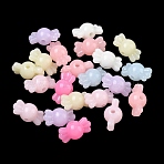 Plastic Beads, Imitation Jelly, Candy, Mixed Color, 16.5x8.5x8.8mm, Hole: 1.8mm, about 1000pcs/500g(KY-F023-24)