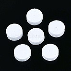 Polystyrene Foam Earring Pads, for Ear Nuts, Earring Backs, WhiteSmoke, 12~13x12~13x4~5mm, Hole: 1mm, about 1190pcs/50g(X-KY-T017-01-A01)