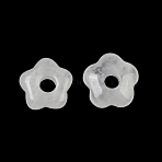 Natural Quartz Crystal Pendants, Rock Crystal Flower Charms, 14.5~15x15.5x5~5.5mm, Hole: 4mm(GG-CBA2BD6-01C)