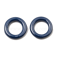 Bioceramics Zirconia Ceramic Linking Ring, Nickle Free, No Fading and Hypoallergenic, Round Ring Connector, Marine Blue, 12x2mm, Inner Diameter: 7.5mm(PORC-C002-15B)
