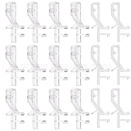 PC Plastic Curtain Overlay Clips, Curtain Orbit Clips, Clear, 46.5x7.5x20.5mm(FIND-WH0053-29)