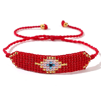 Bohemian Style Beaded Devil Eye Bracelet for Women, Imported from Source.
