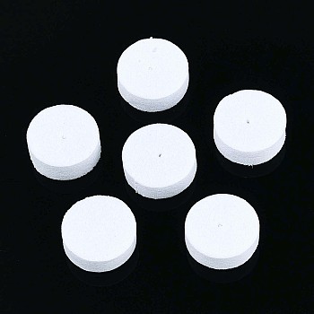 Polystyrene Foam Earring Pads, for Ear Nuts, Earring Backs, WhiteSmoke, 12~13x12~13x4~5mm, Hole: 1mm, about 1190pcs/50g
