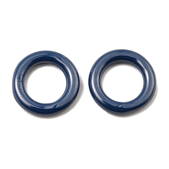 Bioceramics Zirconia Ceramic Linking Ring, Nickle Free, No Fading and Hypoallergenic, Round Ring Connector, Marine Blue, 12x2mm, Inner Diameter: 7.5mm