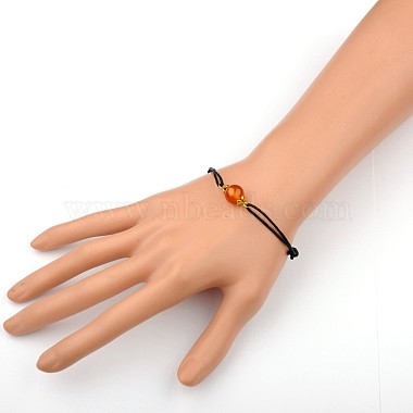 Carnelian(Dyed) Adjustable Link Bracelets(BJEW-JB01554-04)-3
