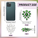 2Pcs Glass Rhinestone Cabochons(RGLA-FG0001-28S-04)-2