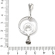Brass Micro Pave Clear Cubic Zirconia Fold Over Clasps(KK-K428-04P)-3