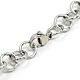 Fashionable 304 Stainless Steel Engraved Bubbles Cable Chain Bracelets(STAS-A028-B087P)-2