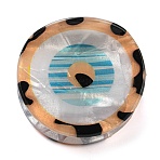 Evil Eye Shape PVC Claw Hair Clips, for Woman Girl, PeachPuff, 43x46x36mm(PHAR-P008-D01)