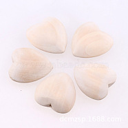 Chinese Cherry Wood Beads, Flat, Heart, BurlyWood, 30x30mm, Hole: 2mm(WOOD-TAC0005-15B)