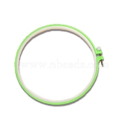 Round ABS Plastic Cross Stitch Embroidery Hoops, Embroidered Display Frame, Sewing Tools Accessory, Random Color, 200mm, Inner Diameter: 180mm(PW-WG25131-04)
