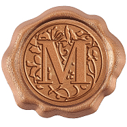 Adhesive Wax Seal Stickers, For Envelope Seal, Alphabet, Letter.M, 25mm(DIY-CP0002-86M)