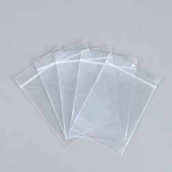 Polyethylene Zip Lock Bags, Resealable Packaging Bags, Top Seal, Self Seal Bag, Rectangle, Clear, 17x12cm, Unilateral Thickness: 2.9 Mil(0.075mm), 100pcs/group(OPP-R007-12x17)