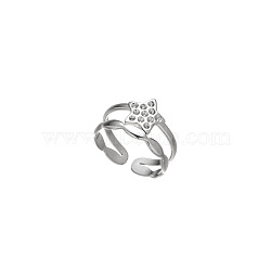 Non-Tarnish Stainless Steel Open Cuff Finger Rings(WM9270-6)