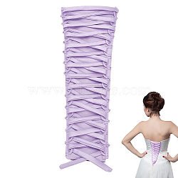 Women's Wedding Dress Zipper Replacement, Adjustable Fit Satin Corset Back Kit, Lace-up Formal Prom Dress, Lilac, 504x271x2mm(DIY-WH0622-050C)