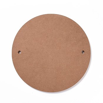 (Defective Closeout Sale for Marking)MDF Wood Boards, Ceramic Clay Drying Board, Ceramic Making Tools, Flat Round, Camel, 30x1.25cm, Hole: 11.5~12mm