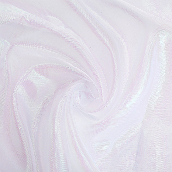 Laser Polyester Fabric, for Stage Show Costume Decoration, White, 4000x1500x0.1mm