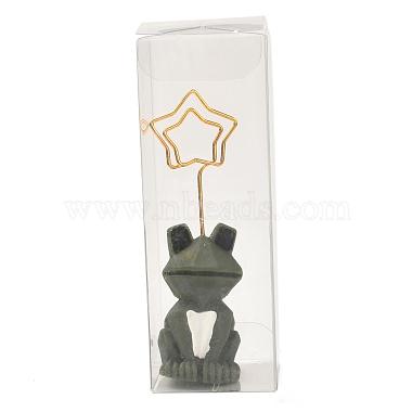 Frog Metal Name Card Holder(AJEW-G029-03)-5