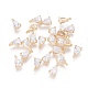 Real 18K Gold Plated Brass Charms(ZIRC-L077-016B-G)-1