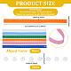 30Pcs Buttonhole Elastic Bands with Plastic Button(OCOR-WH0077-082)-2