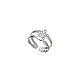 Non-Tarnish Stainless Steel Open Cuff Finger Rings(WM9270-6)-1