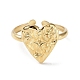 Heart with Star 304 Stainless Steel Cuff Ring Findings(STAS-P334-03G)-2