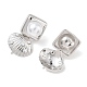 Brass Stud Earrings Findings(KK-K427-38P)-2