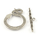 Tibetan Style Snake Toggle Clasps(TIBE-A5836-AS-NR)-2