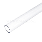 Transparent Acrylic Pipe Rigid Round Tube, for Lamps and Lanterns, Clear, 305x30mm(AJEW-WH0596-115B)