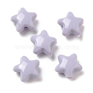 Opaque Acrylic Beads, Star, Light Steel Blue, 11x11.5x7mm, Hole: 2mm,  about 1245pcs/500g(OACR-C016-30I)