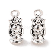 Kerosene Lamp Tibetan Style Alloy Pendants, Antique Silver, 16x8x7mm, Hole: 2mm(PALLOY-P077-01)