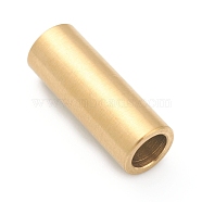 304 Stainless Steel Magnetic Clasps with Glue-in Ends, Column, Golden, Hole: 4mm, 16mm(STAS-B017-01B-G)