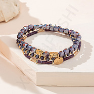 Colorful Crystal Bracelet - Bohemian Style, Fashionable Beaded Bangle, Elegant Jewelry.(ST7033440)