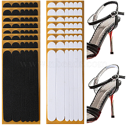 18 Sheets 2 Colors EVA Self-Adhesive Heel Strip Sticker, Thin Cushion Shoe Grips, Mixed Color, 108x52.5x2mm, Sticker: 98x6~12mm, 6pcs/sheet, 9 sheets/color(FIND-CP0001-98)