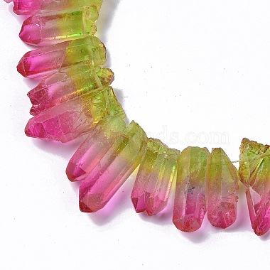 Natural Quartz Crystal Dyed Beads Strands(G-I345-02C)-3