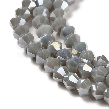 Opaque Solid Color Electroplate Glass Beads Strands(EGLA-A039-P4mm-B14)-3