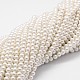 Chapelets de perles en coquille(X-BSHE-L025-01-4mm)-1