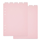 A5 Frosted Plastic Discbound Notebook Index Divider Sheets(KY-WH0046-90B)-1