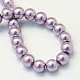 cuisson peint perles de verre nacrées brins de perles rondes(HY-Q003-4mm-44)-3