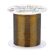 Round Copper Wire, for Wire Wrapped Jewelry Making, Antique Bronze, 22 Gauge, 0.6mm, about 164.04 Feet(50m)/roll(CWIR-BC0006-02A-AB)