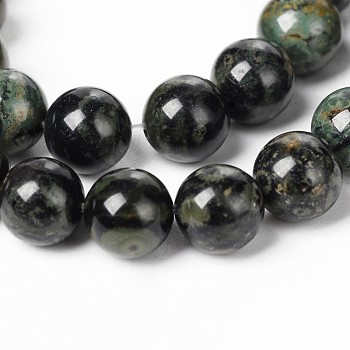 Natural Kambaba Jasper Beads Strands, Round, 10mm, Hole: 1mm, about 38pcs/strand, 15.5 inch
