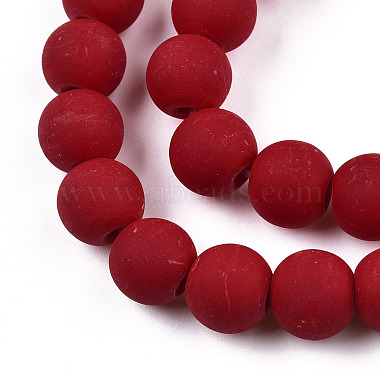 Opaque Glass Beads Strands(X-GLAA-T032-P8mm-MD05)-2