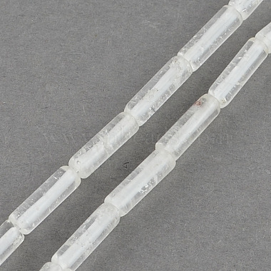 13mm Clear Tube Quartz Crystal Beads