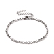304 bracelet chaîne rolo en acier inoxydable pour homme femme(BJEW-E031-06P-08)-1