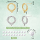 8Pcs 2 Colors Brass Stud Earring Findings(KK-BC0012-77)-2