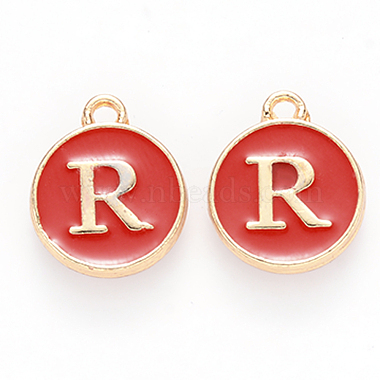 Golden Plated Enamel Alloy Charms(ENAM-SZ0001-26C-R)-2