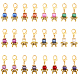 chgcraft 24 pcs 12 couleurs décorations de pendentif en perles d'imitation acrylique(HJEW-CA0001-49)-1